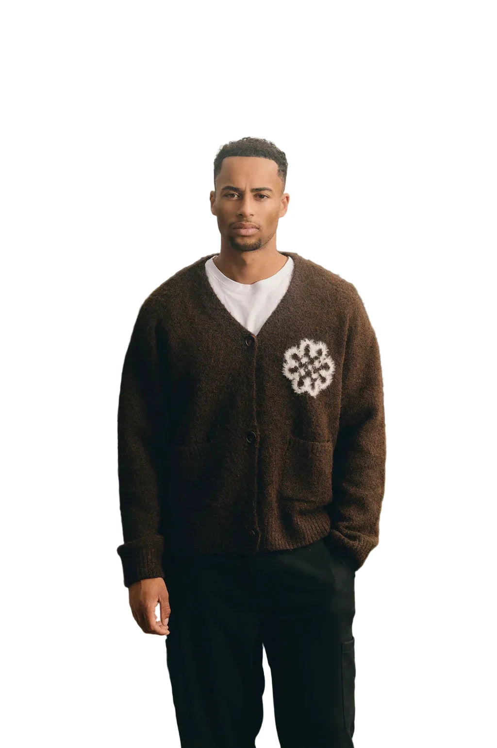 Chique Noir Brushed knit cardigan