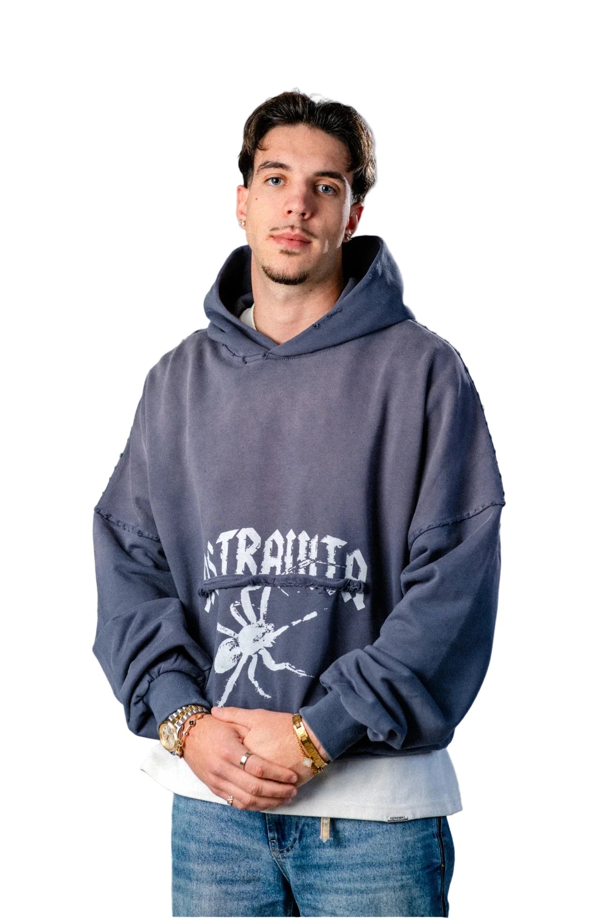 Astravita Alternate heritage distressed hoodie