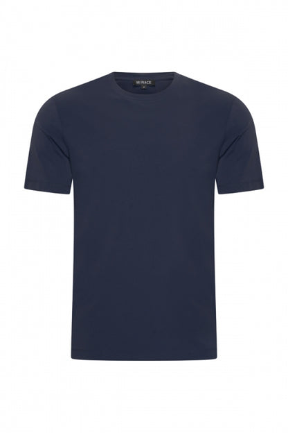 Mi Piace Dark blue shiny t-shirt