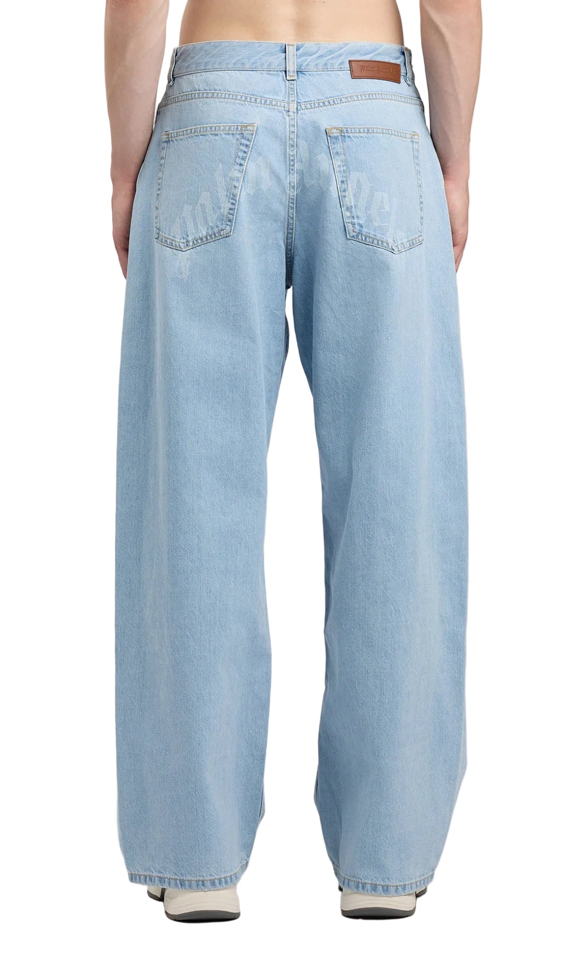 Palm Angels Curved logo loose jeans