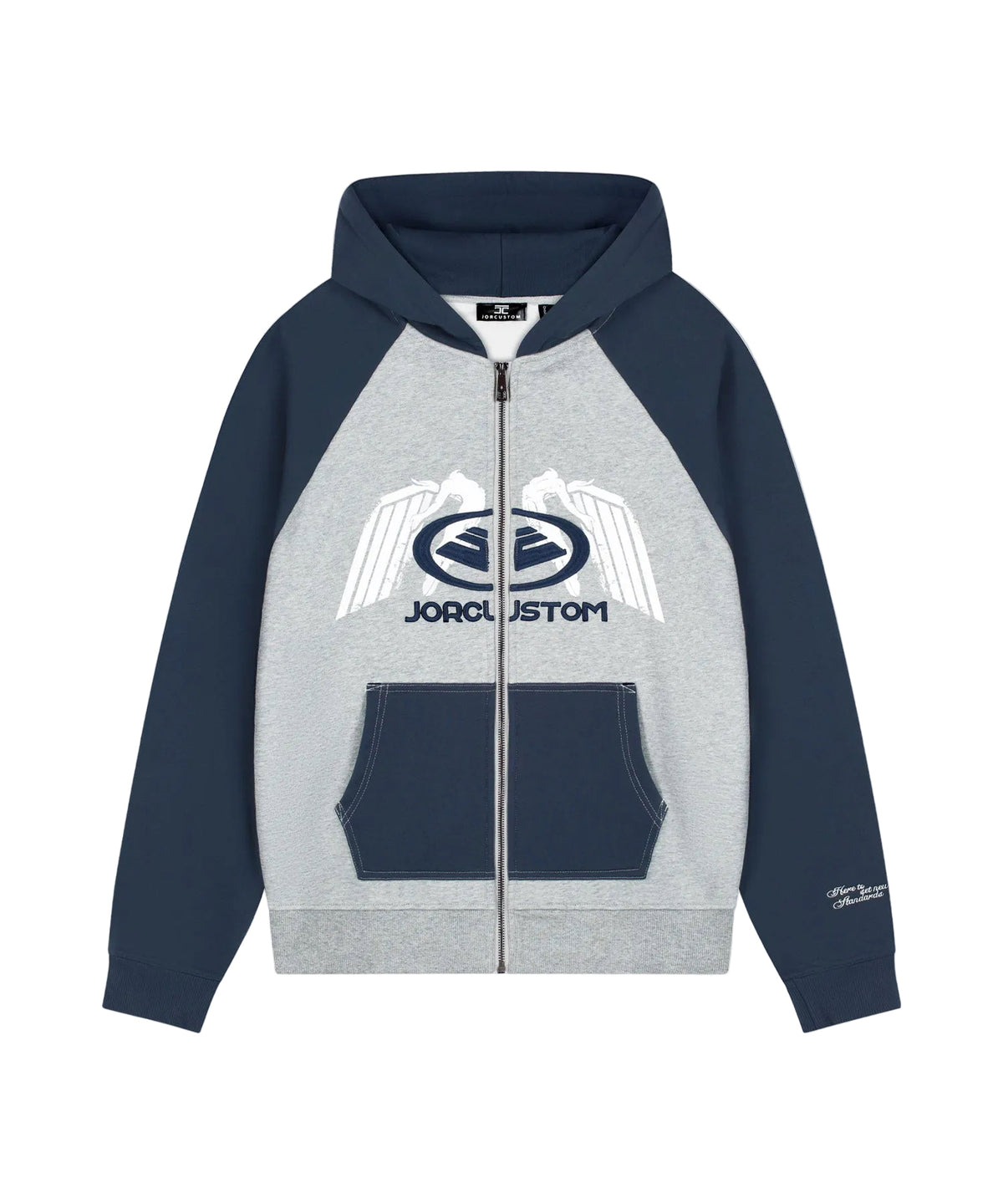 Jorcustom Engineered Raglan Zip Hoodie