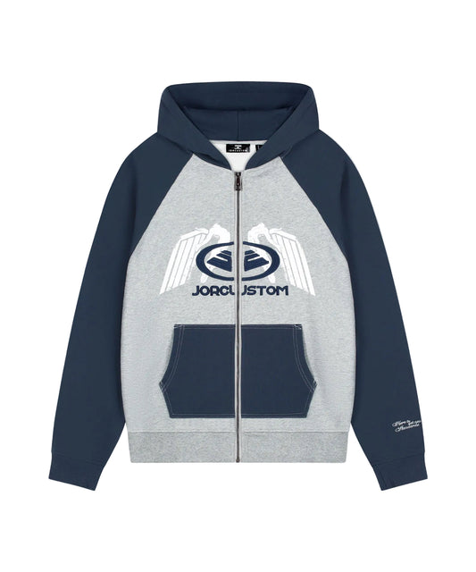 Jorcustom Engineered Raglan Zip Hoodie