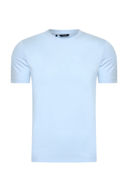 Mi Piace light blue shiny t-shirt