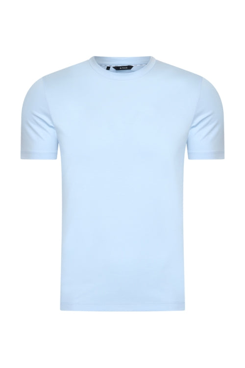 Mi Piace light blue shiny t-shirt