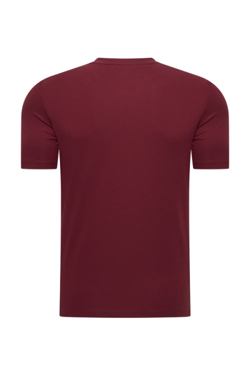 Mi Piace Burgundy shiny t-shirt