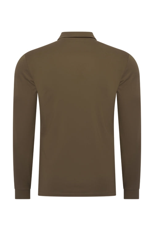 Mi Piace Olive longsleeve polo