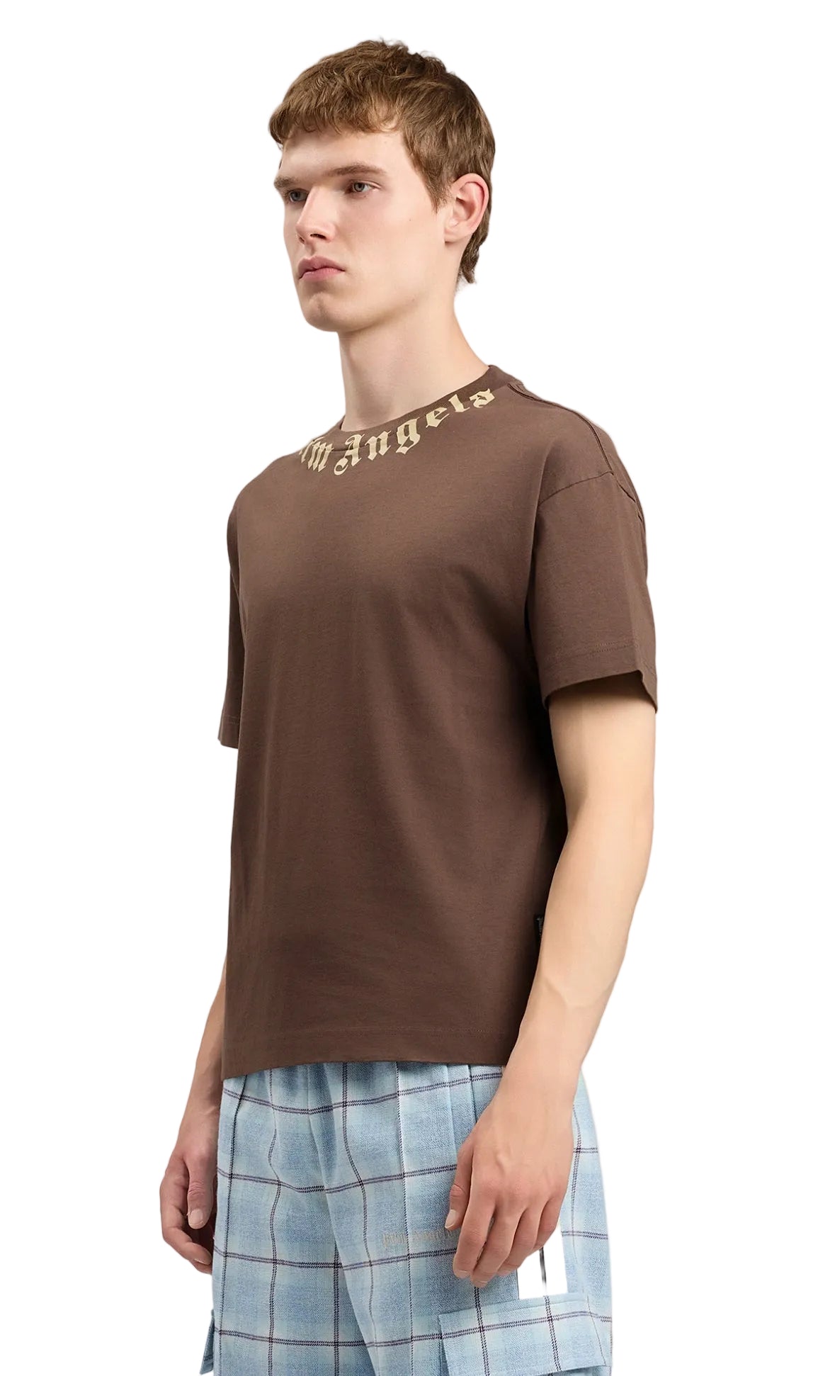 Palm Angels Neck logo t-shirt