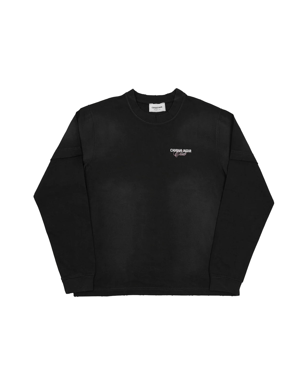 Chique Noir Club layered longsleeve