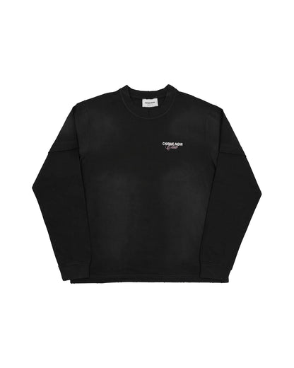 Chique Noir Club layered longsleeve