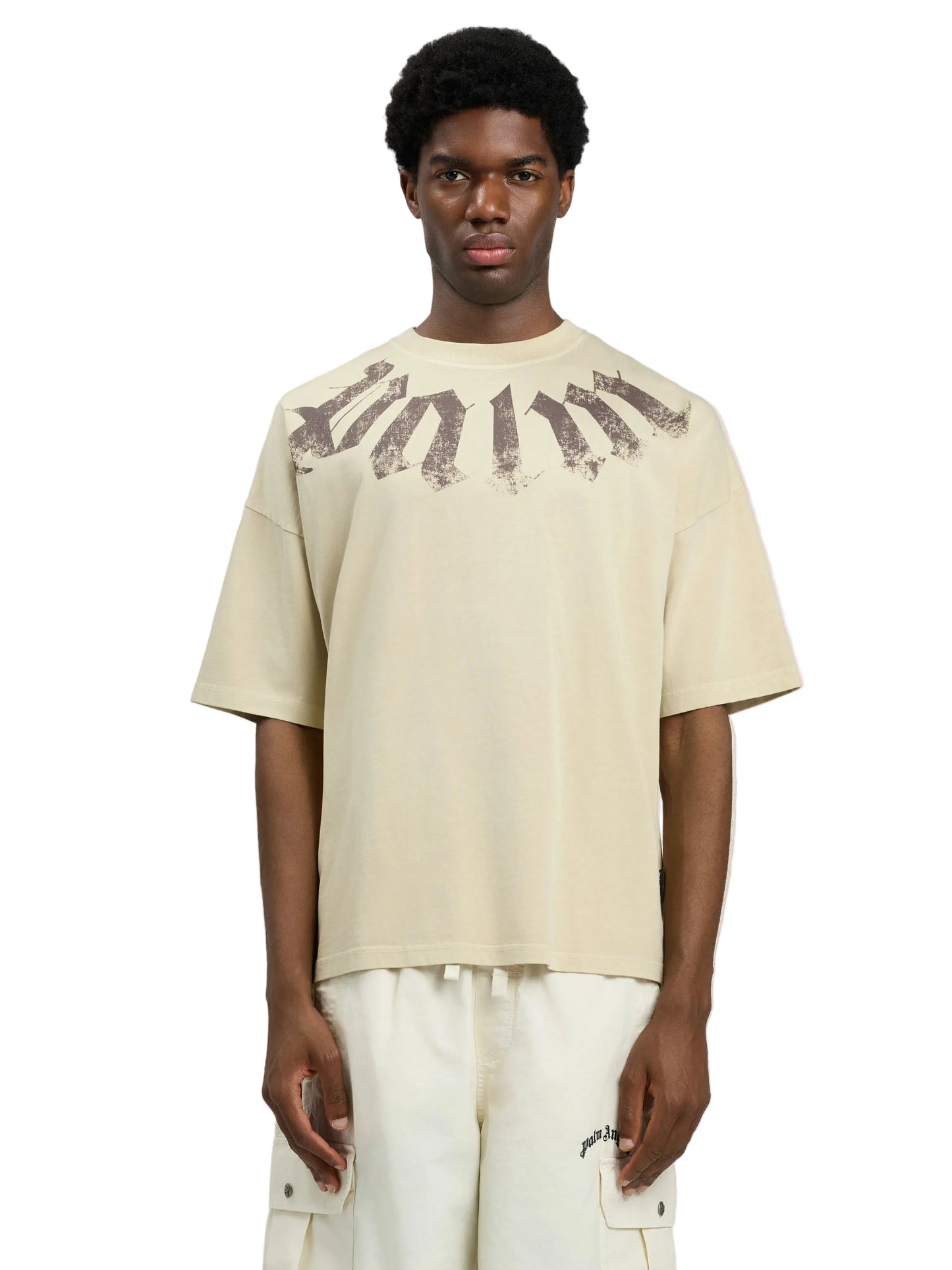 Palm Angels Big neck logo t-shirt