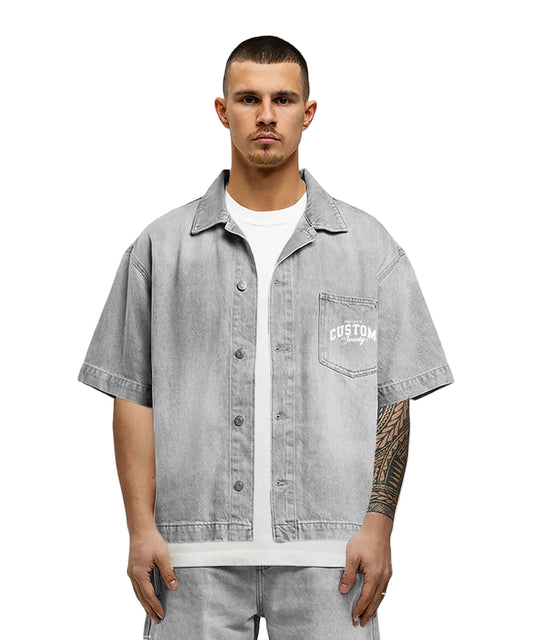 Jorcustom Customsociety denim short sleeve jacket