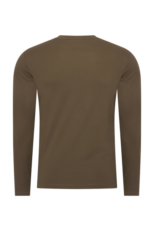 Mi Piace Olive shiny longsleeve