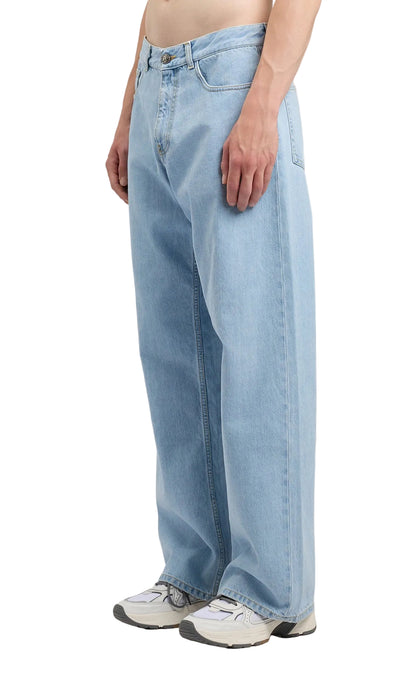 Palm Angels Curved logo loose jeans