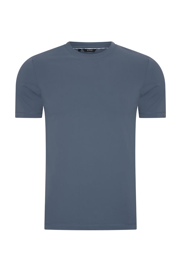 Mi Piace Cloud blue shiny t-shirt