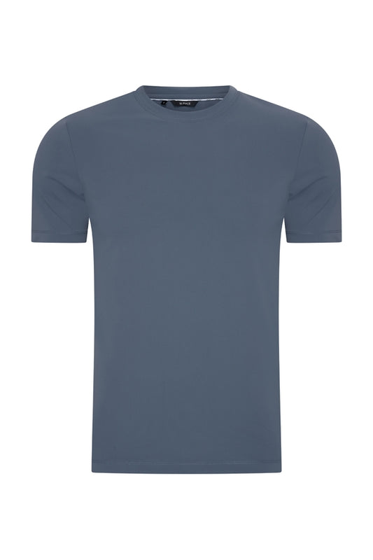 Mi Piace Cloud blue shiny t-shirt