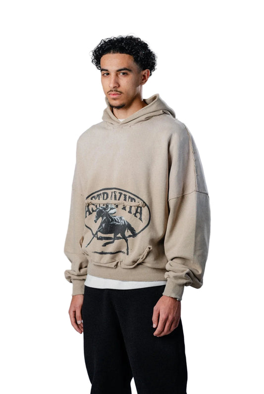 Heritage distressed hoodie