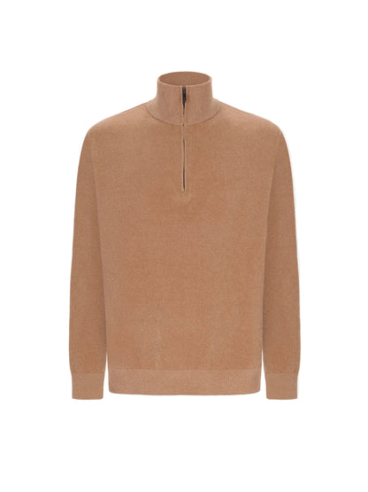 Distretto12 High neck zip knit blas