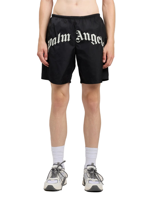 Palm Angels Curved logo swimshort