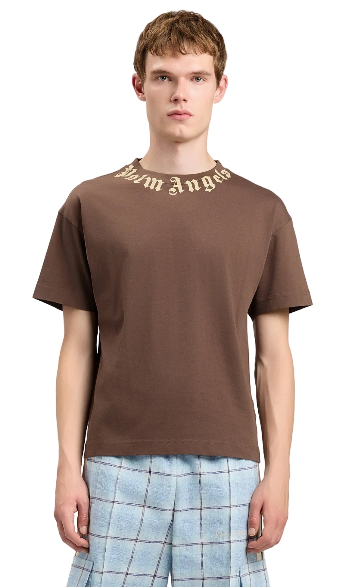 Palm Angels Neck logo t-shirt