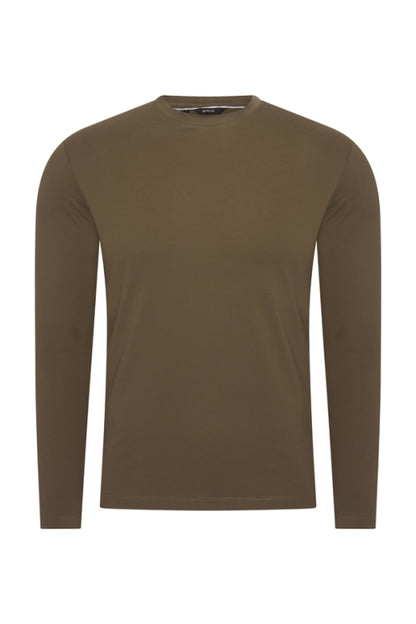 Mi Piace Olive shiny longsleeve