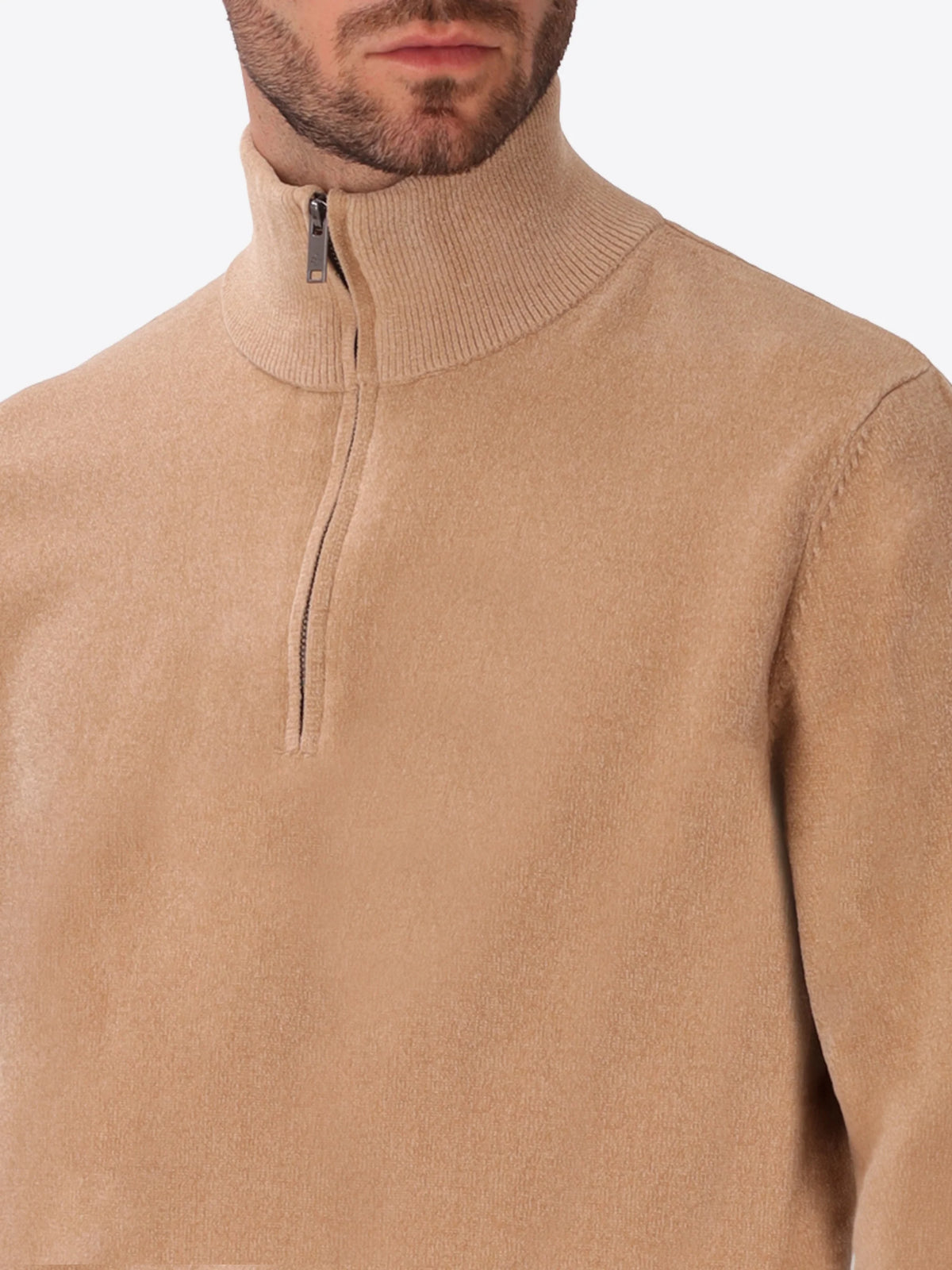 Distretto12 High neck zip knit blas