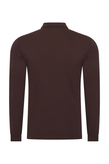 Mi Piace Espresso longsleeve polo