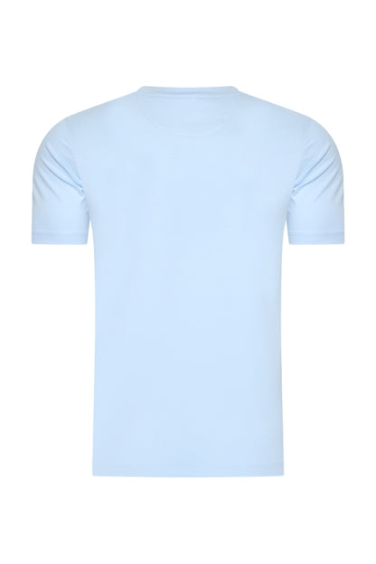 Mi Piace light blue shiny t-shirt