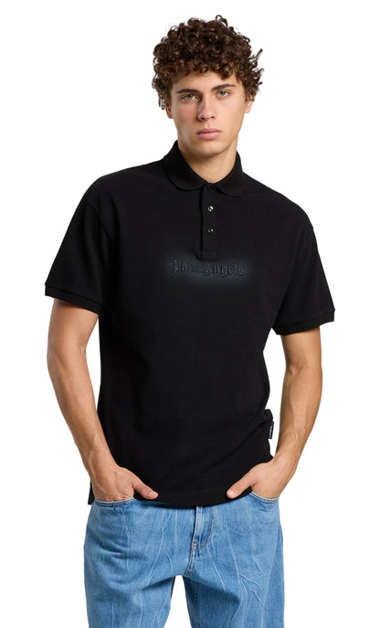 Palm Angels Logo spray regular polo