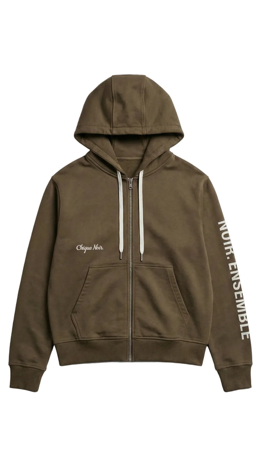 Chique Noir Signature zip hoodie