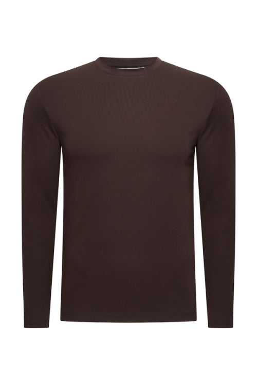 Mi Piace Espresso shiny longsleeve