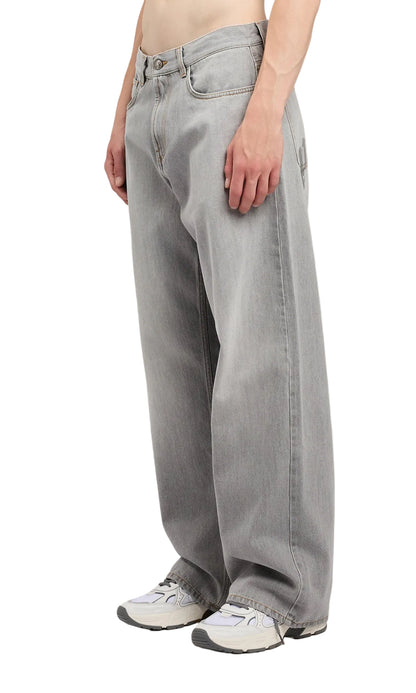 Palm Angels Curved logo loose jeans