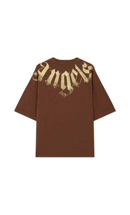Palm Angels Big neck logo loose t-shirt