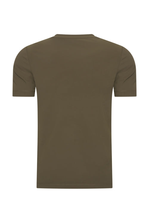 Mi Piace Olive shiny t-shirt