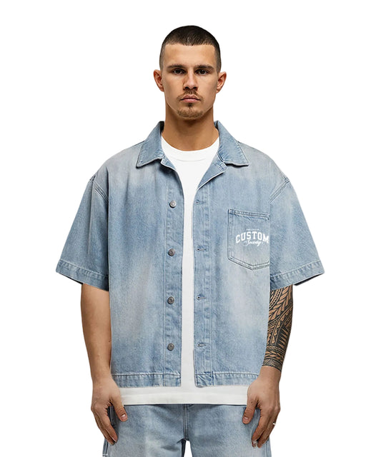Jorcustom Customsociety denim short sleeve jacket