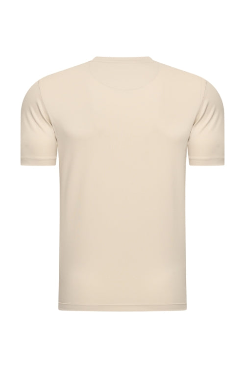 Mi Piace beige shiny t-shirt