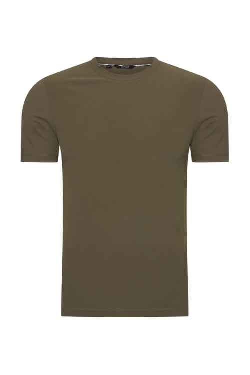 Mi Piace Olive shiny t-shirt