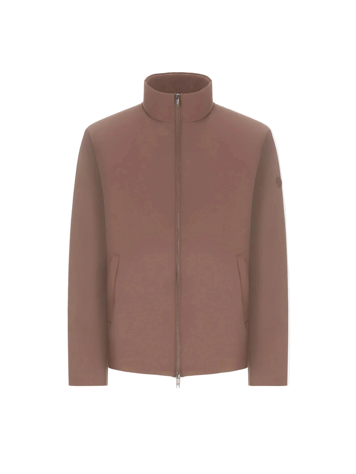 Distretto12 High neck jacket klimt taupe