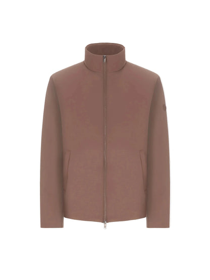 Distretto12 High neck jacket klimt taupe
