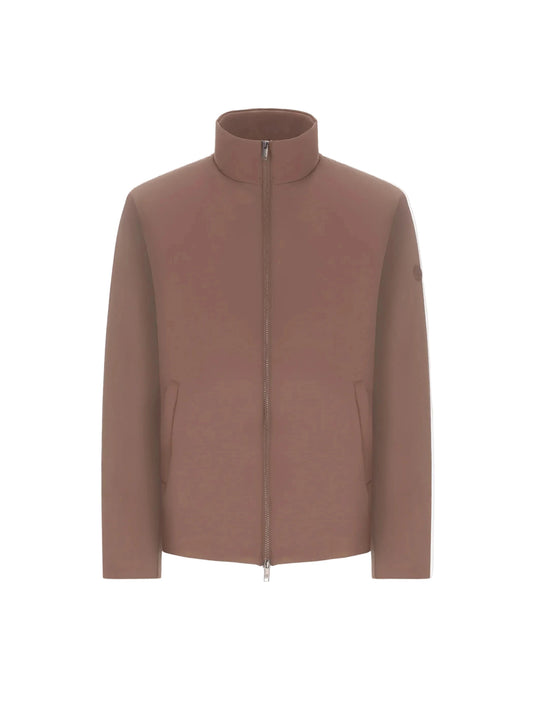 Distretto12 High neck jacket klimt taupe