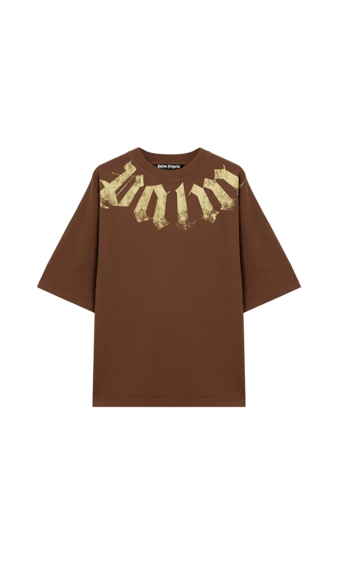 Palm Angels Big neck logo loose t-shirt