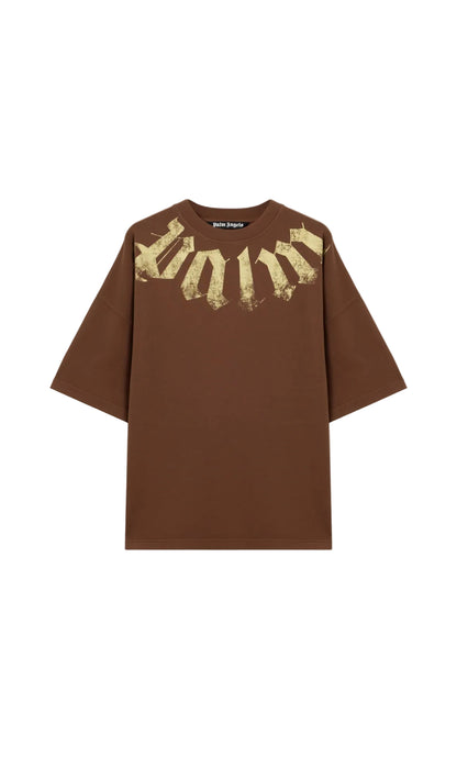 Palm Angels Big neck logo loose t-shirt