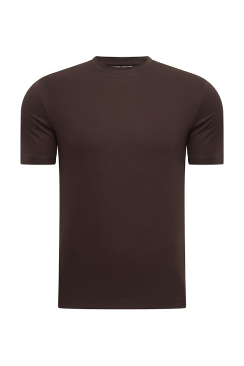 Mi Piace Espresso shiny t-shirt
