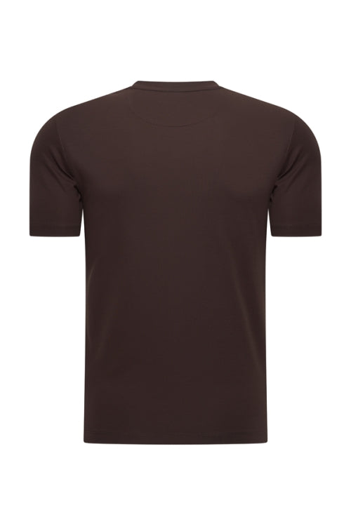 Mi Piace Espresso shiny t-shirt