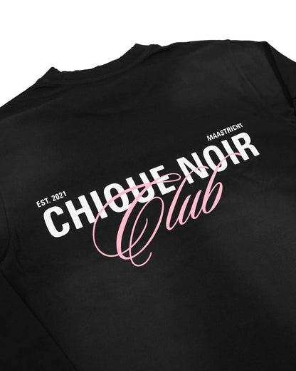 Chique Noir Club layered longsleeve