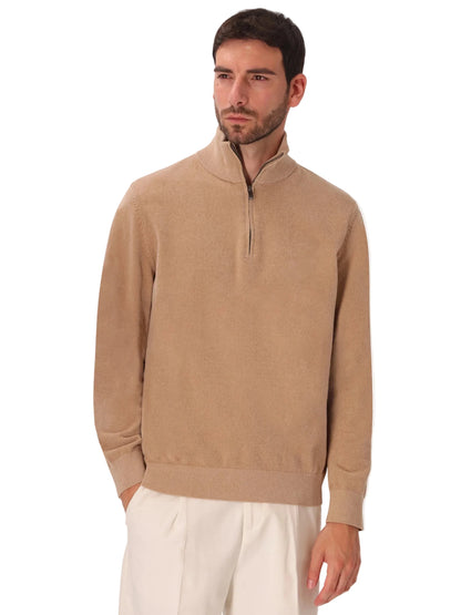 Distretto12 High neck zip knit blas